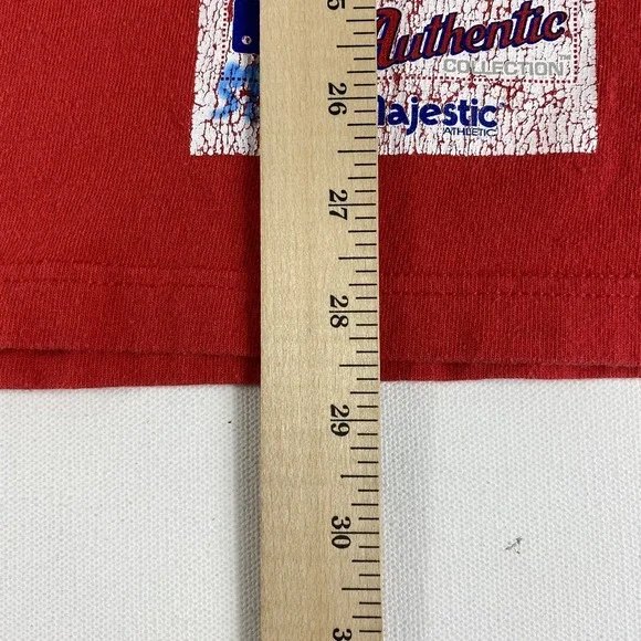 Vintage Boston Red Sox T-Shirt Mens Medium Red MLB Baseball Majestic Tee - Picture 7 of 11